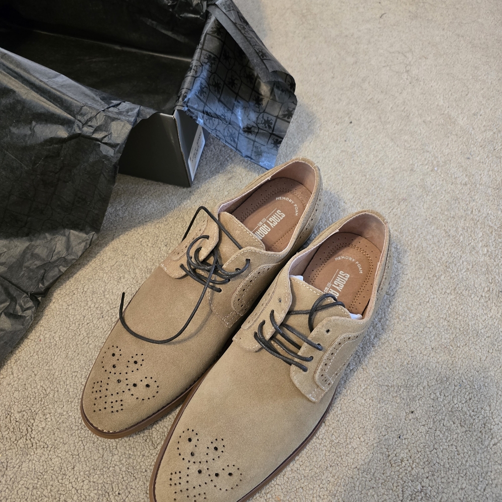 Stacy Adams Dunstan Tan Suede Men's Derbys 8.5